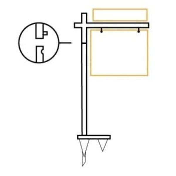 Picture of 52" Straight Arm Post