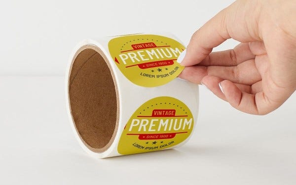 Picture of Roll Labels - On Hold