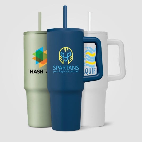 Picture of Polar Pro - 40 oz. Double-Wall Recycled Stainless Steel Tumbler with Straw