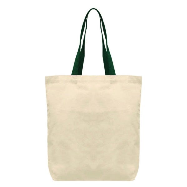 Picture of Tonga - 5 oz Natural Cotton Tote w/ Color Straps