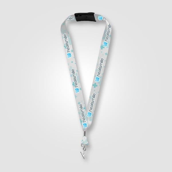 Picture of Breakaway Sublimated Lanyard with Swivel Bulldog Clip Attachment