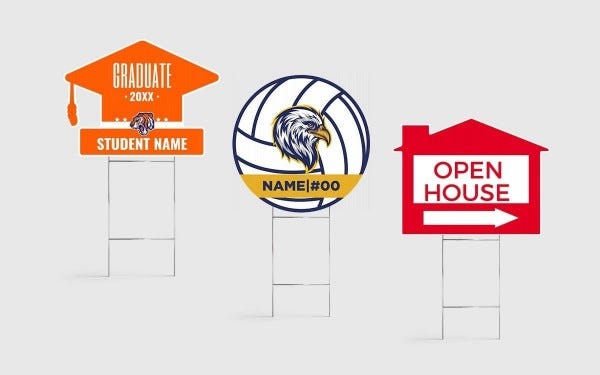 Picture of Custom Shaped Yard Signs